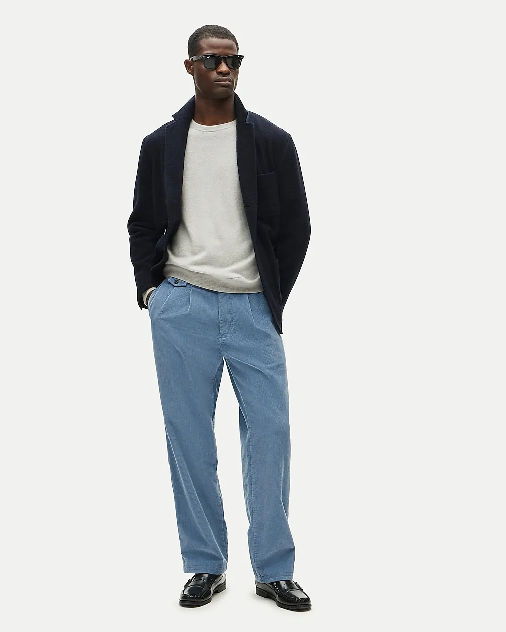 Wallace & Barnes Chore Blazer in English Melton Wool by J.Crew