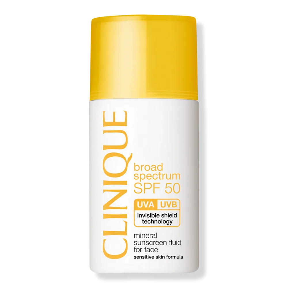 Broad Spectrum SPF 50 Mineral Sunscreen Fluid for Face by Clinique