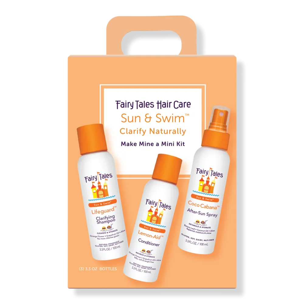 Sun & Swim Shampoo, Conditioner, and Spray Travel Kit by Fairy Tales