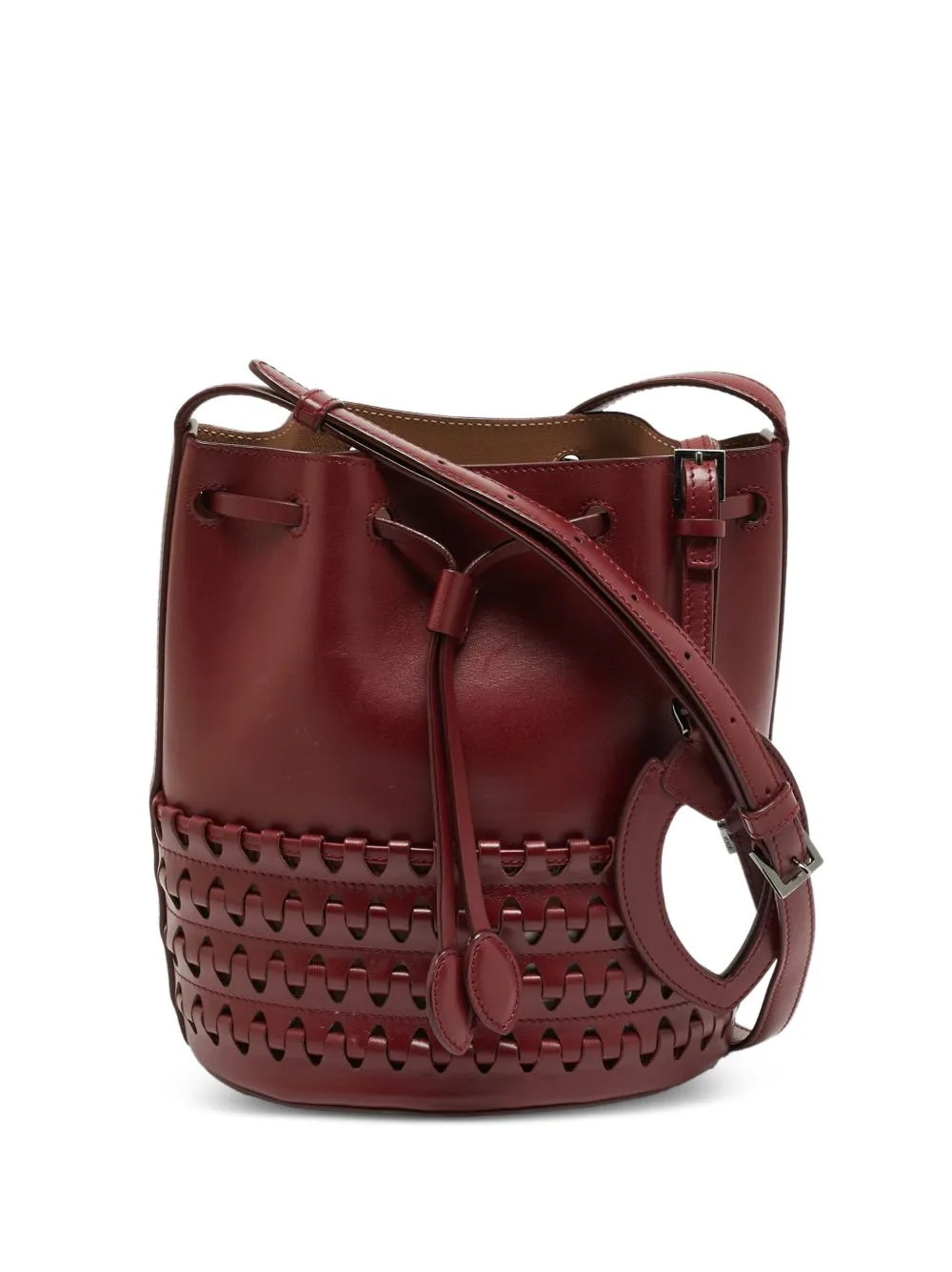 Cut-Out Drawstring Bucket Bag by Alaïa Pre-Owned