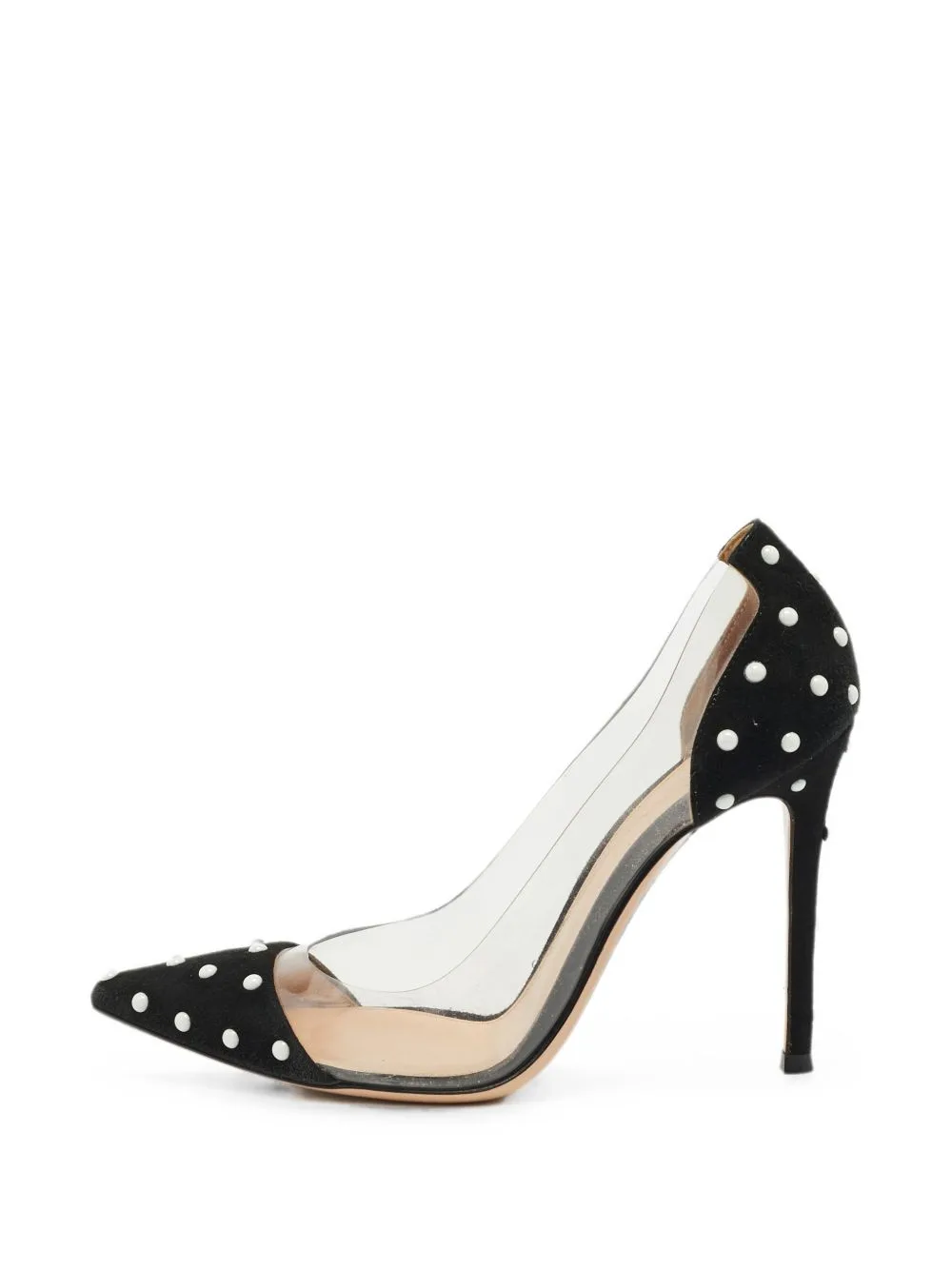 Plexi Pearl-Embellished Pumps by Gianvito Rossi