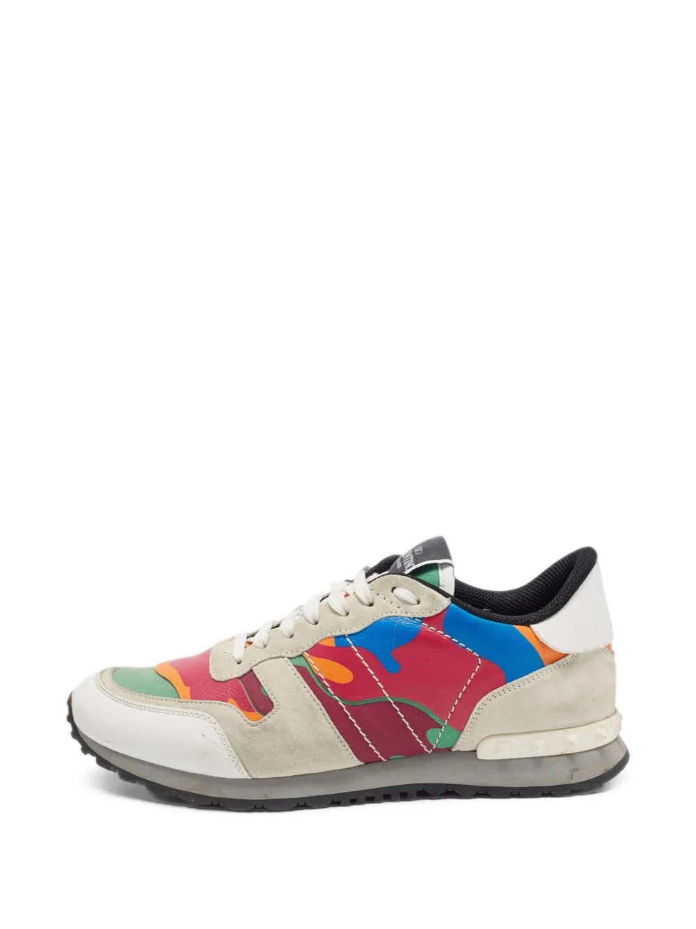 Rockrunner Lace-Up Sneakers by Valentino Garavani Pre-Owned