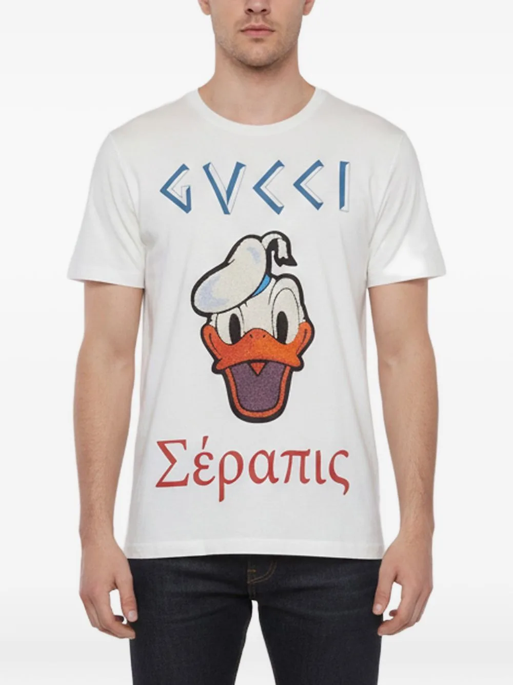 Gucci x Disney Donald Duck Embroidery T-Shirt by Gucci Pre-Owned