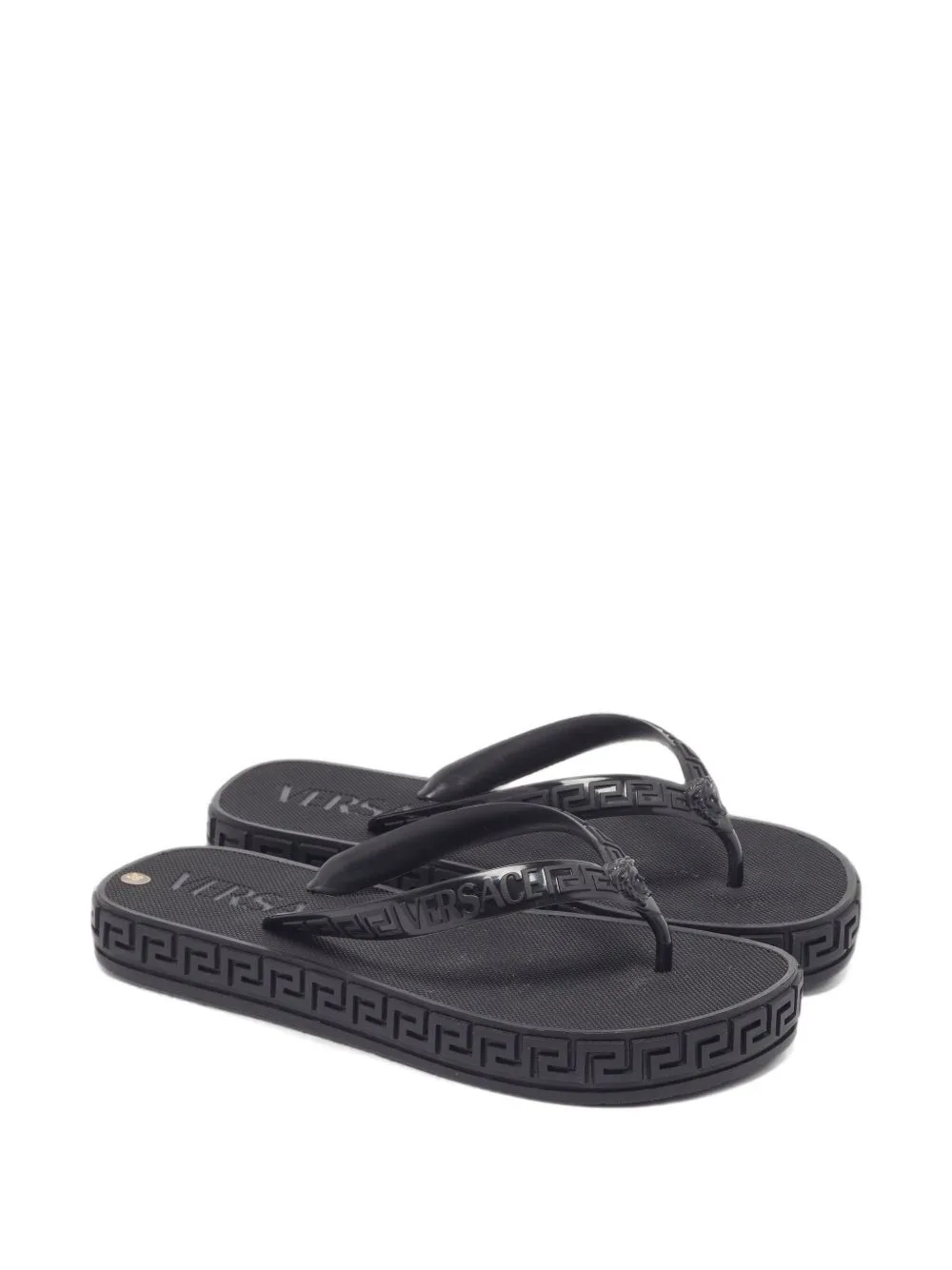 Medusa Thong Sandals by Versace Pre-Owned
