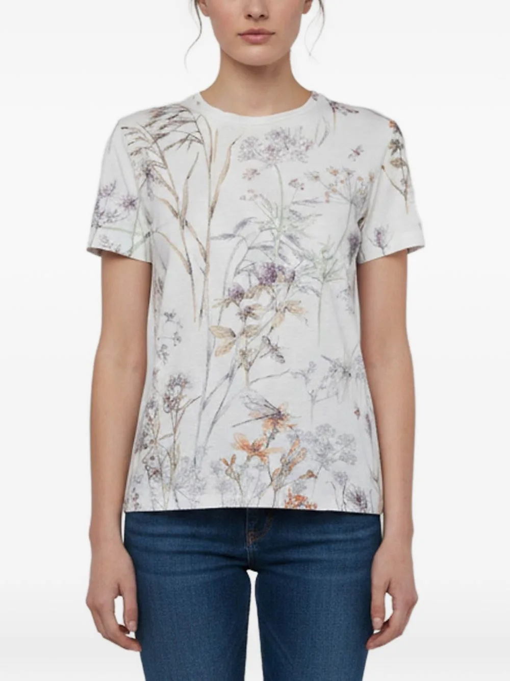 Floral-Print T-Shirt by Christian Dior Pre-Owned