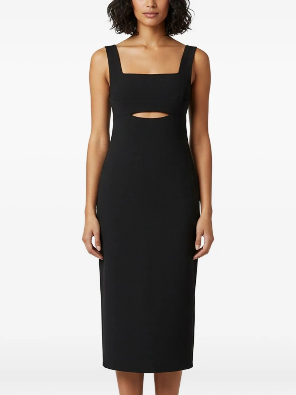 Square-Neck Midi Dress by Victoria Beckham