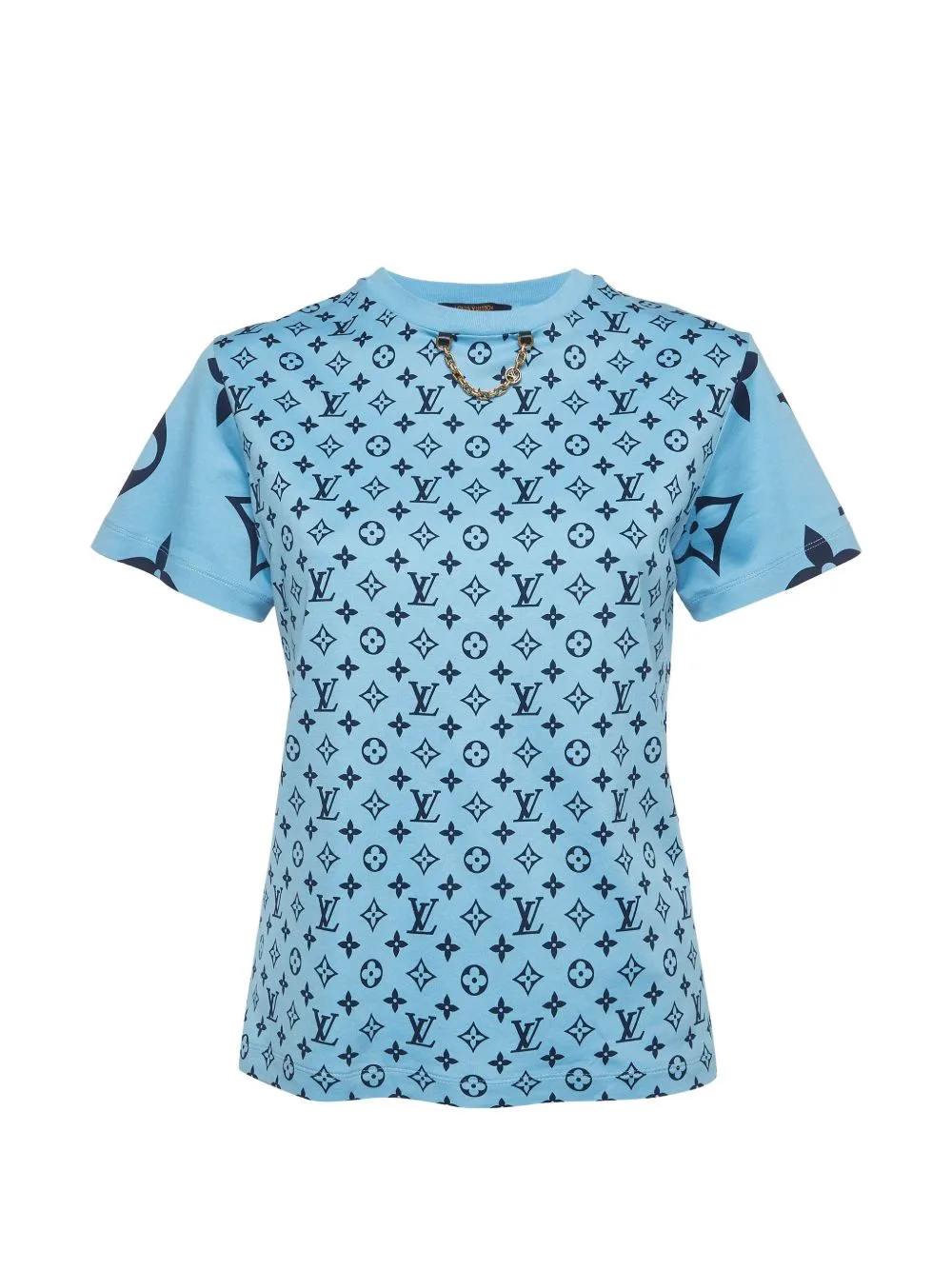 Monogram Chain-Detail T-Shirt by Louis Vuitton Pre-Owned