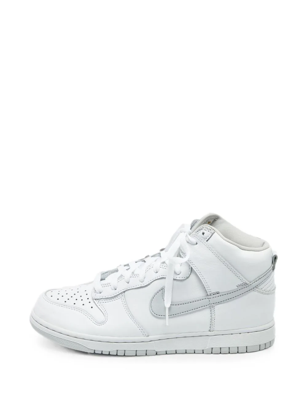 Dunk High Lace-Up Leather Sneakers by Nike