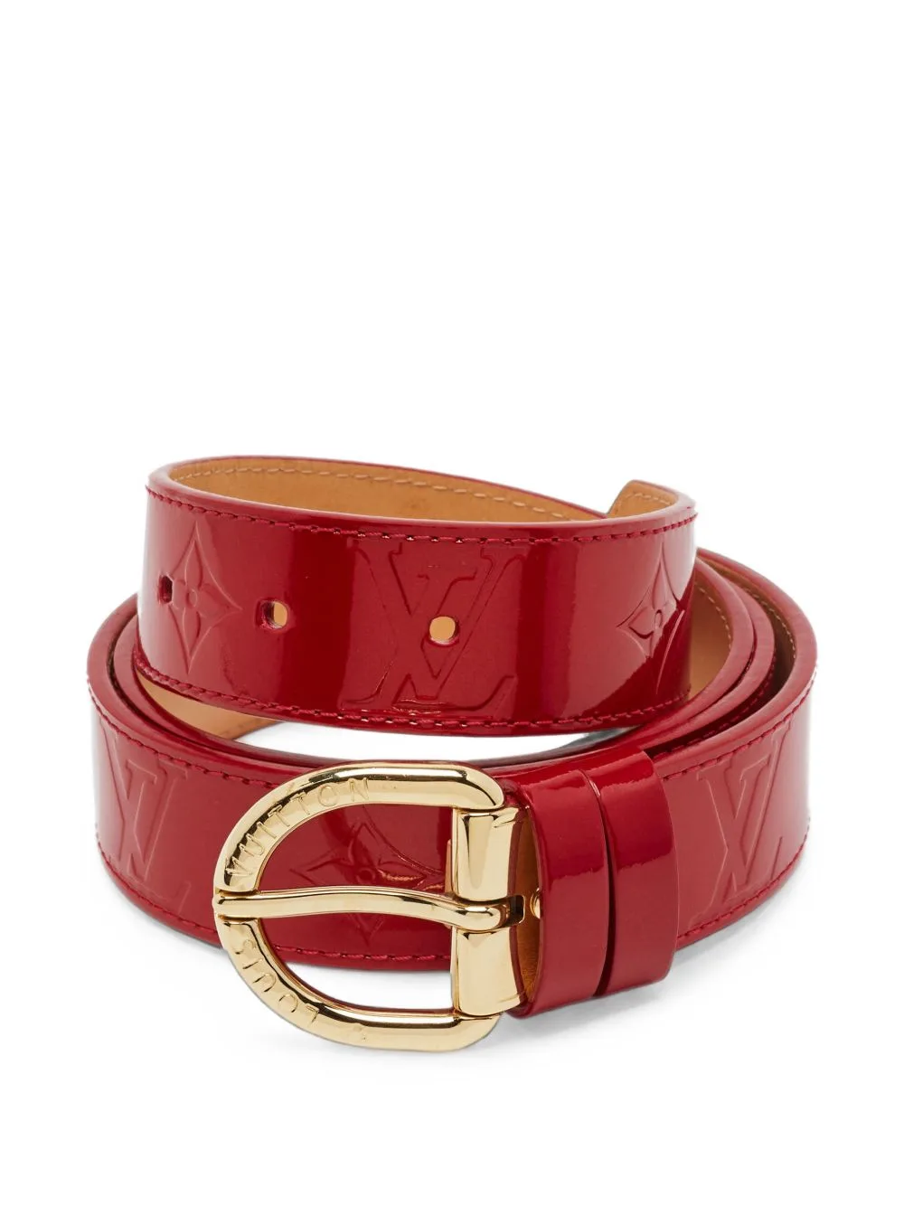2008 Sunset Leather Belt by Louis Vuitton Pre-Owned