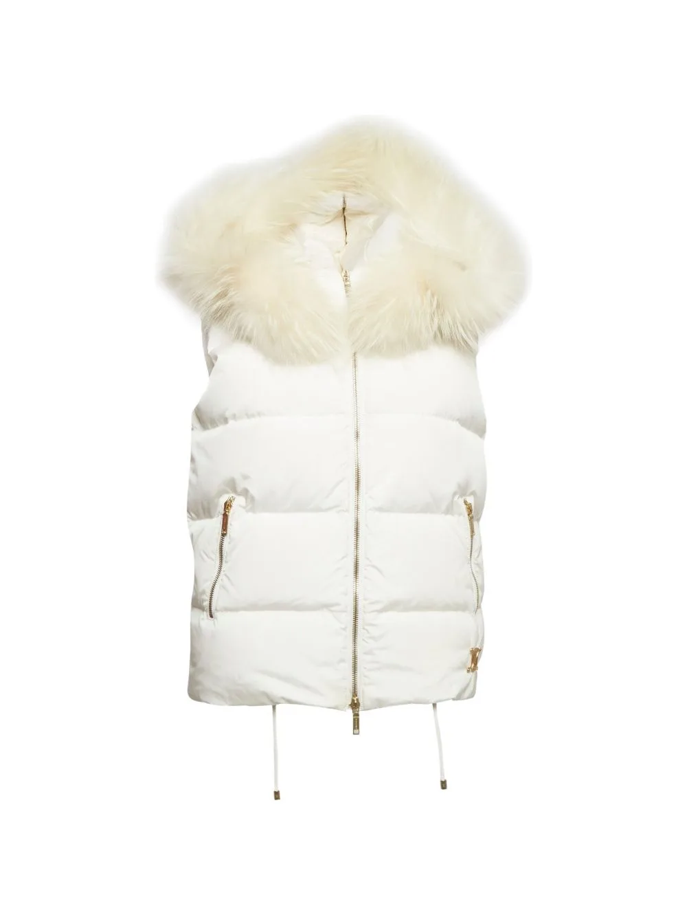 Quilted Faux-Fur Trim Gilet by Celine Pre-Owned