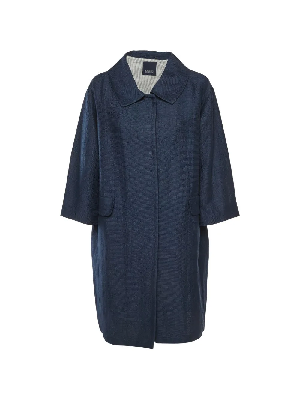 Textured Three-Quarter Sleeve Coat by 'S Max Mara
