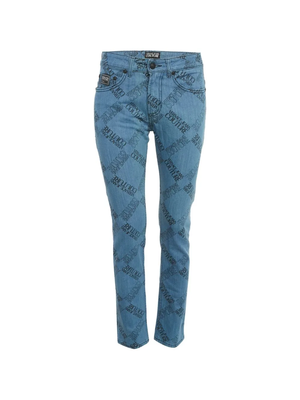 Logo-Print Skinny Jeans by Versace Jeans Couture