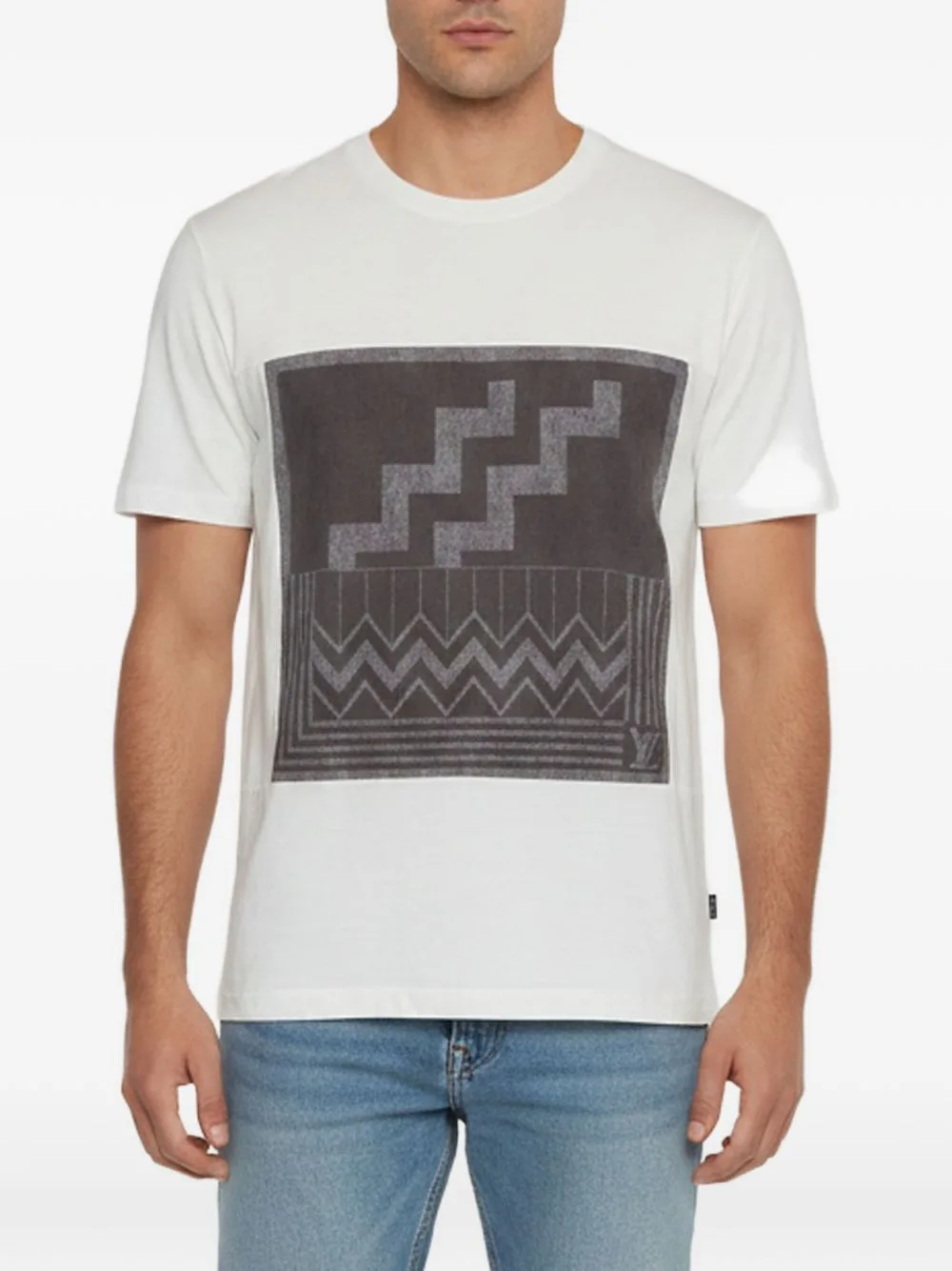 Geometric-Print T-Shirt by Louis Vuitton Pre-Owned
