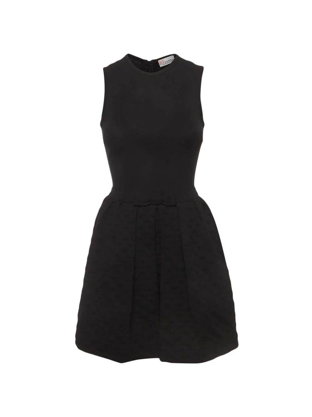 Polka-Dot Jacquard Mini Dress