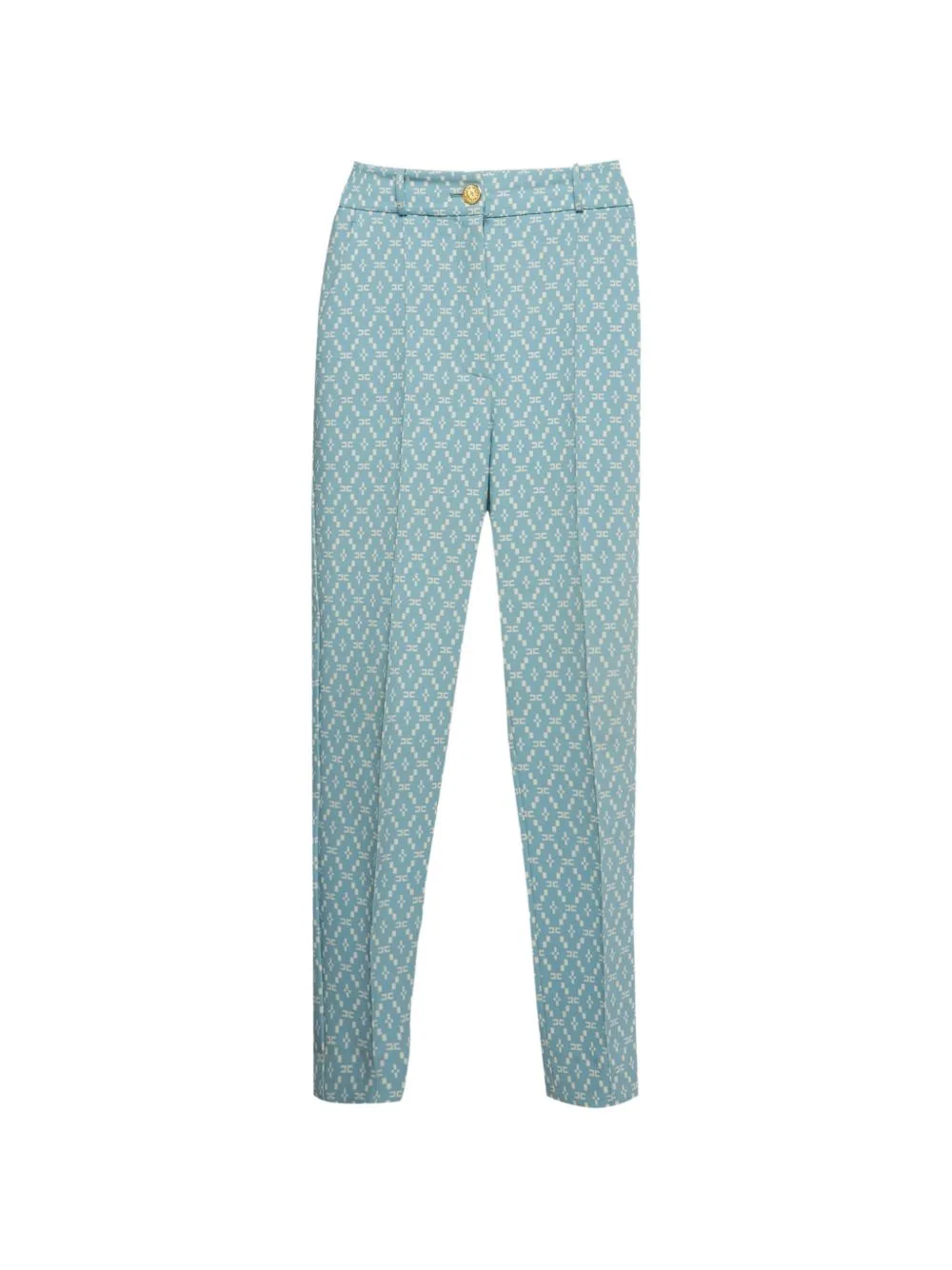Logo-Print Crepe Trousers by Elisabetta Franchi