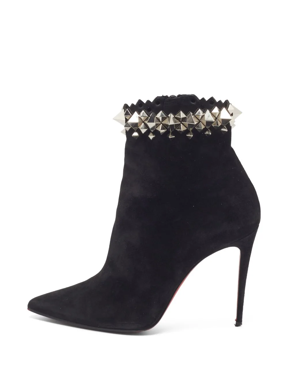 Firmamma Studded Heeled Ankle Boots by Christian Louboutin Pre-Owned