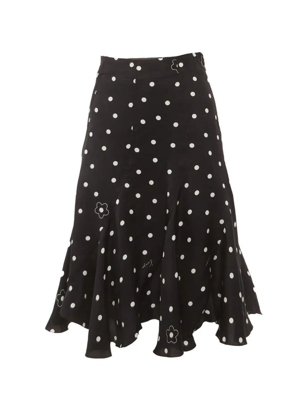 Polka-Dot Flared Midi Skirt by Kenzo Pre-Owned