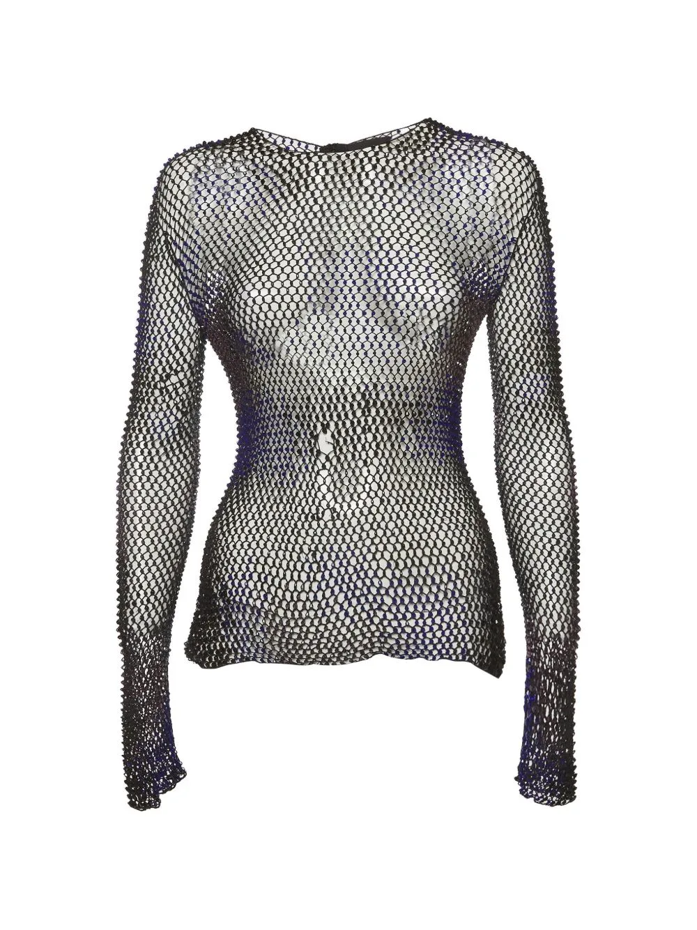 Embellished Mesh Top by Giorgio Armani Pre-Owned