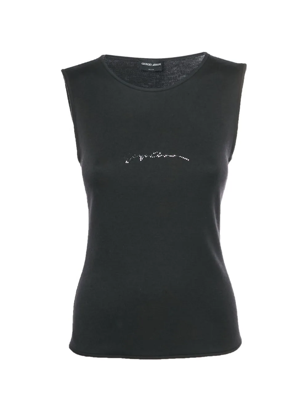 Embellished Sleeveless Tank Top by Giorgio Armani Pre-Owned