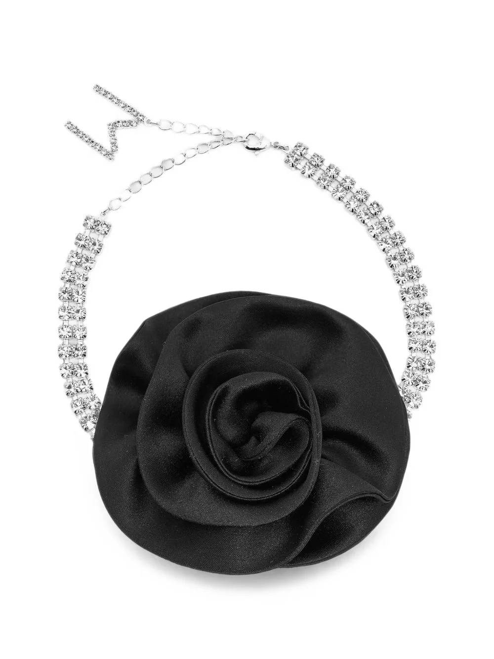 Floral-Appliqué Crystal-Embellished Choker by Magda Butrym