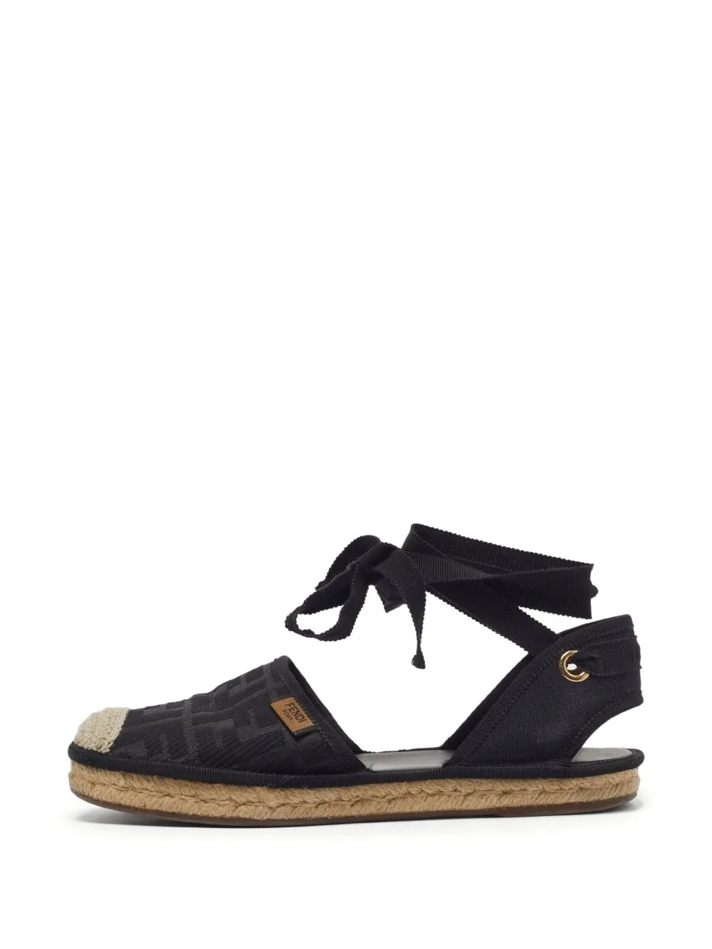 FF Ankle-Wrap Espadrilles by Fendi Pre-Owned