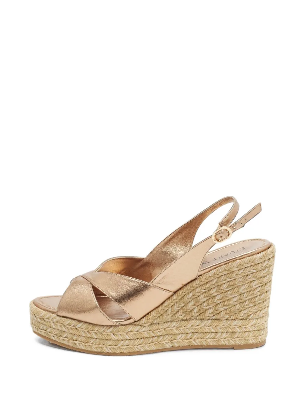 Crossover-Strap Espadrille Sandals by Stuart Weitzman