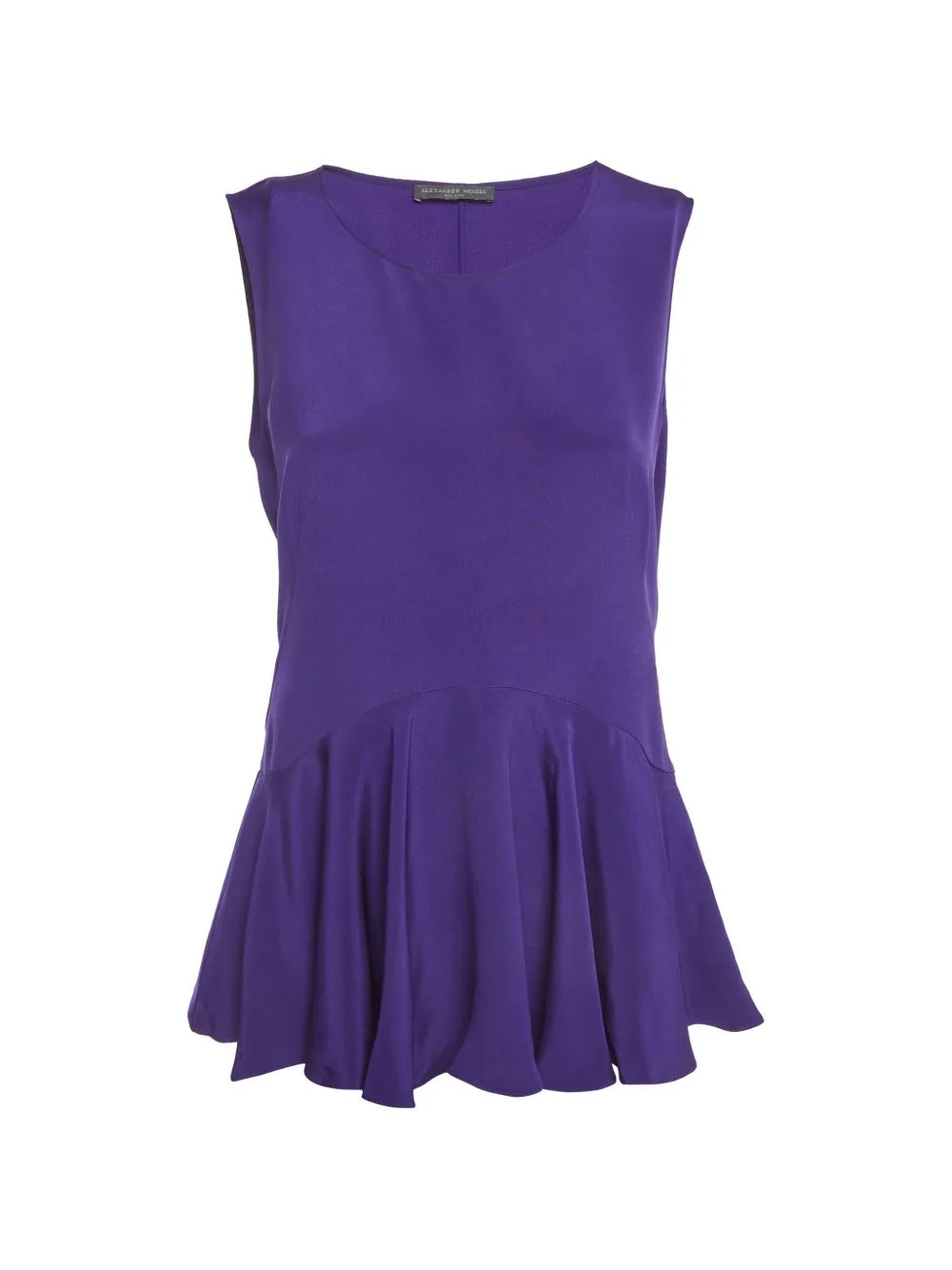 2013 Peplum Sleeveless Top by Alexander McQueen Pre-Owned