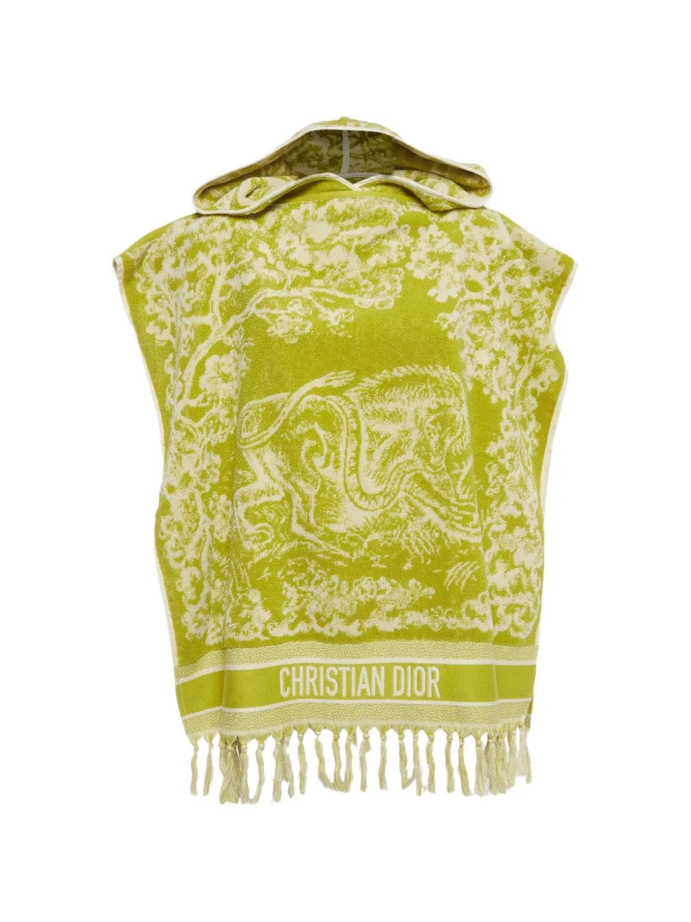 Toile De Jouy Terry Poncho by Christian Dior Pre-Owned
