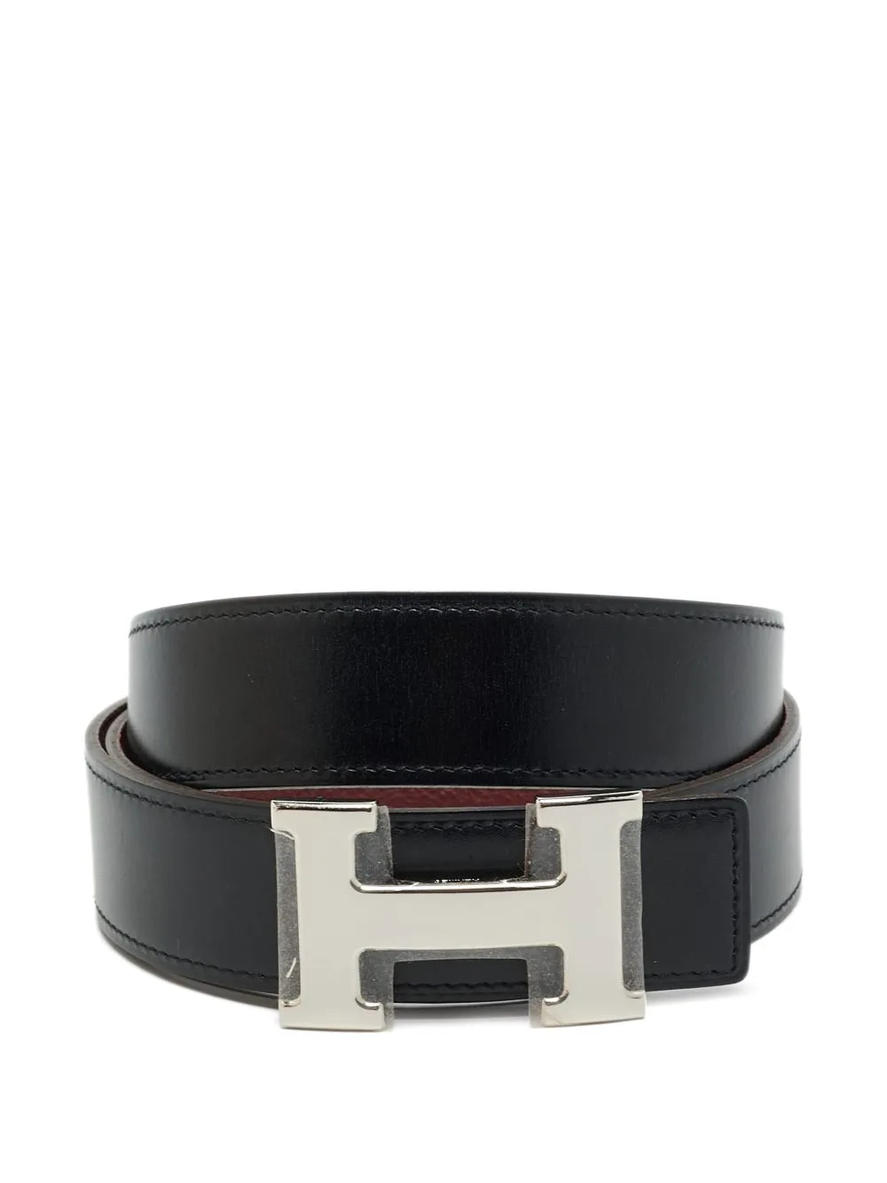 2008 Reversible H-Buckle Belt by Hermès Pre-Owned