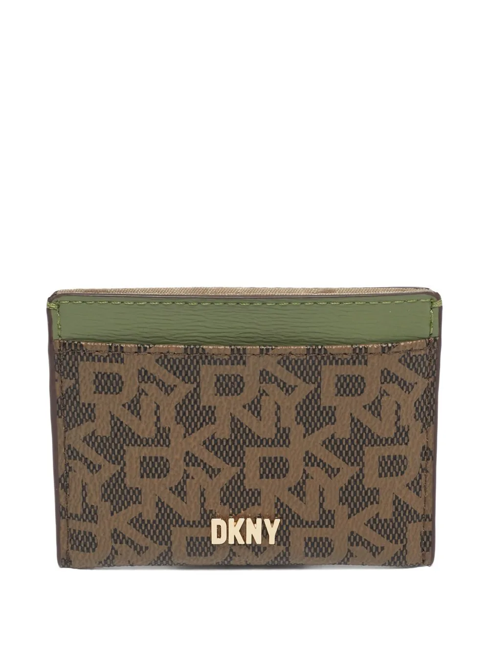 Monogram Coated Canvas Cardholder by DKNY Vintage