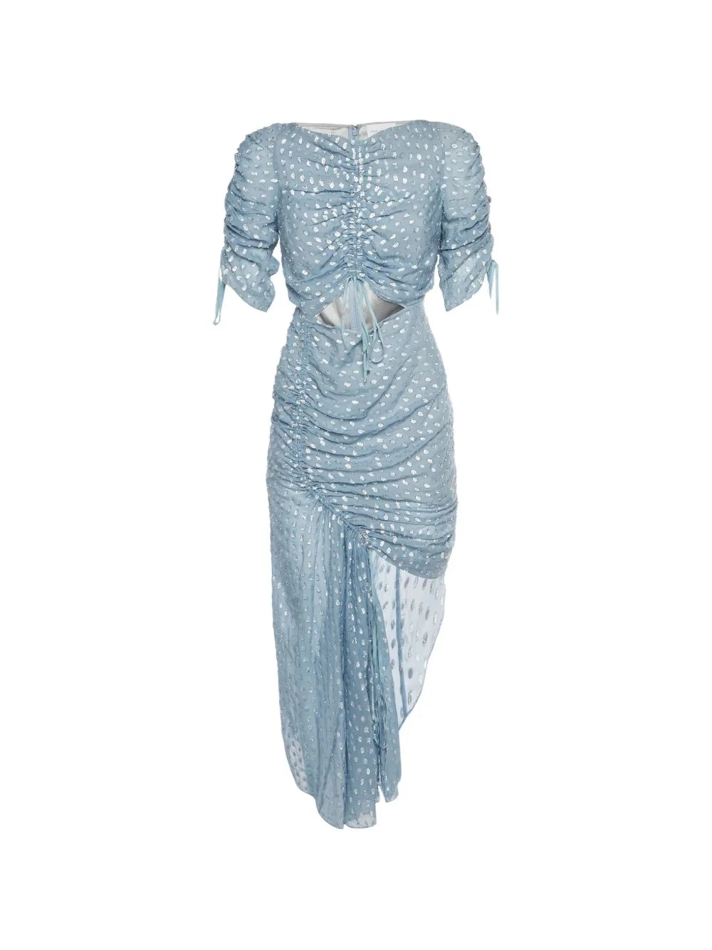 Gathered Cut-Out Midi Dress by 424