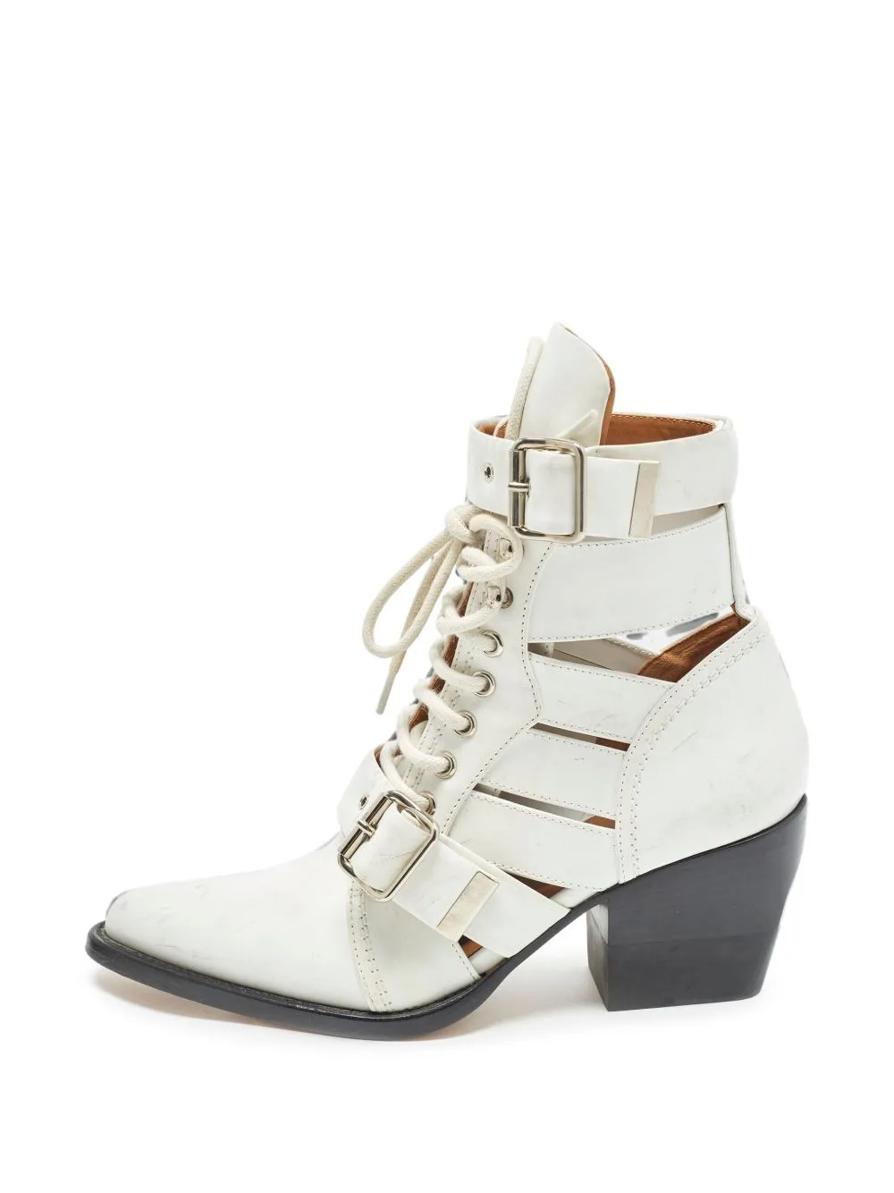 Rylee Cut-Out Ankle Boots by Chloé Pre-Owned