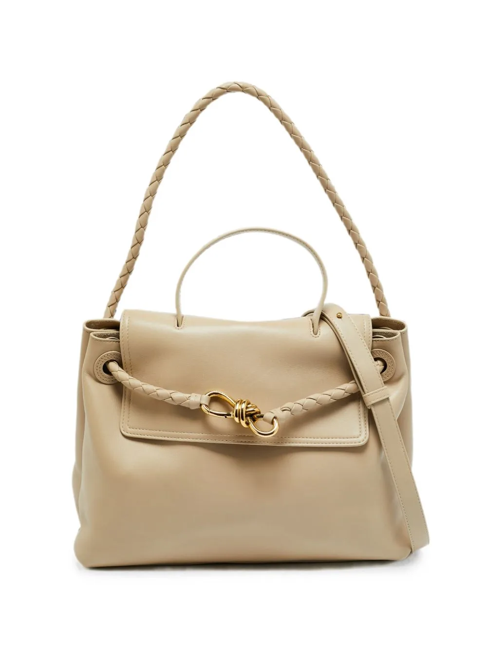 Ciao Ciao Leather Tote Bag by Bottega Veneta Pre-Owned