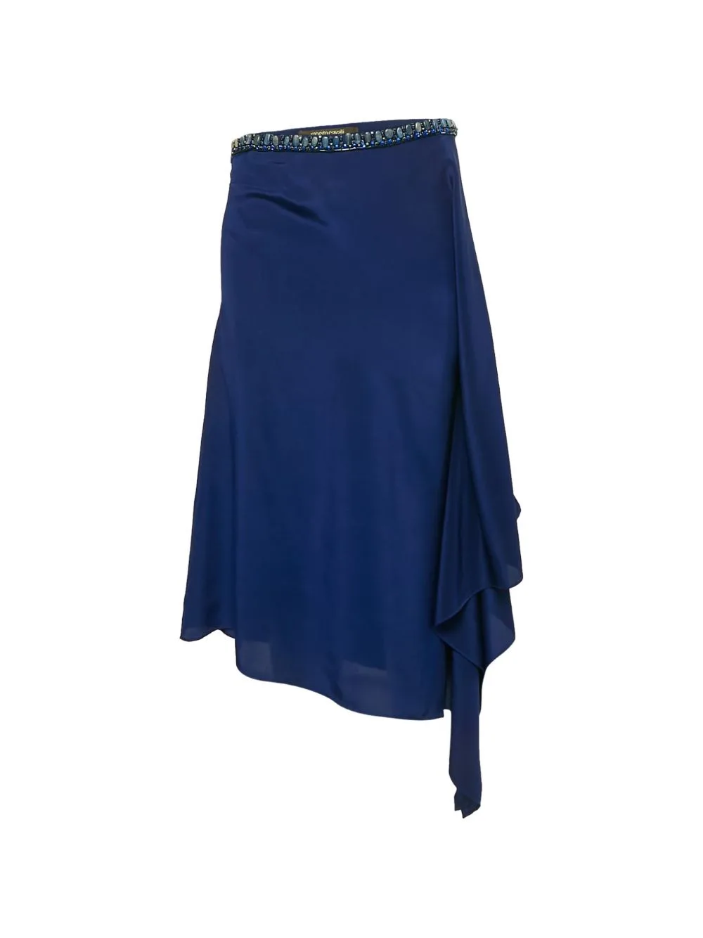 Midi Embellished Handkerchief-Hem Skirt by Roberto Cavalli Vintage