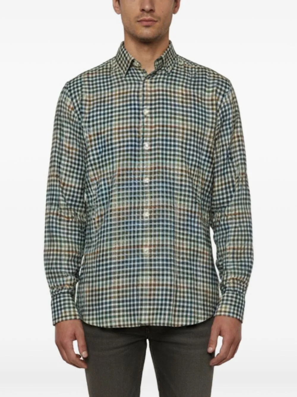 Plaid Long-Sleeve Shirt by Burberry Pre-Owned