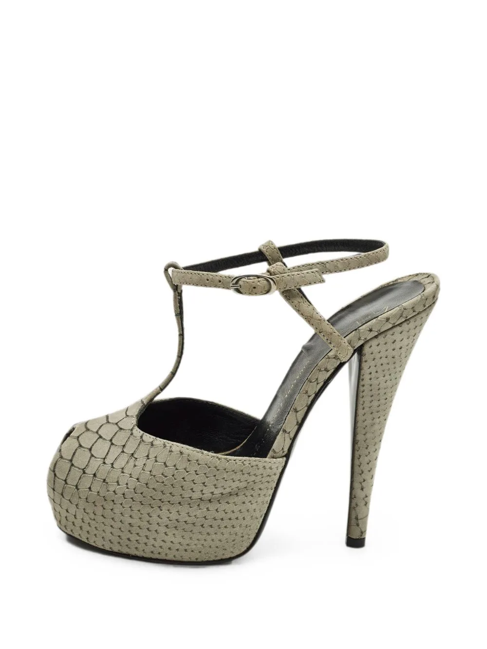 Peep-Toe T-Bar Sandals by Giuseppe Zanotti Vintage