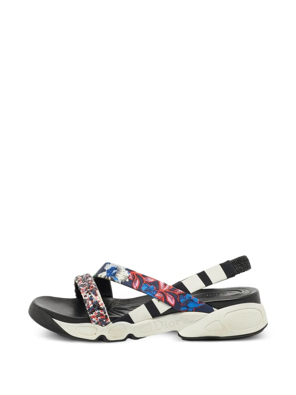 Trio Fusion Sequin-Embellished Sandals by Christian Dior Pre-Owned