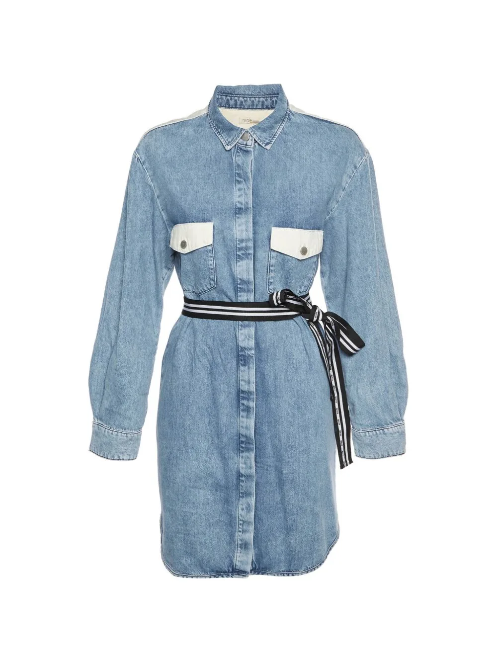 Belted Shirt Midi Dress by Maje