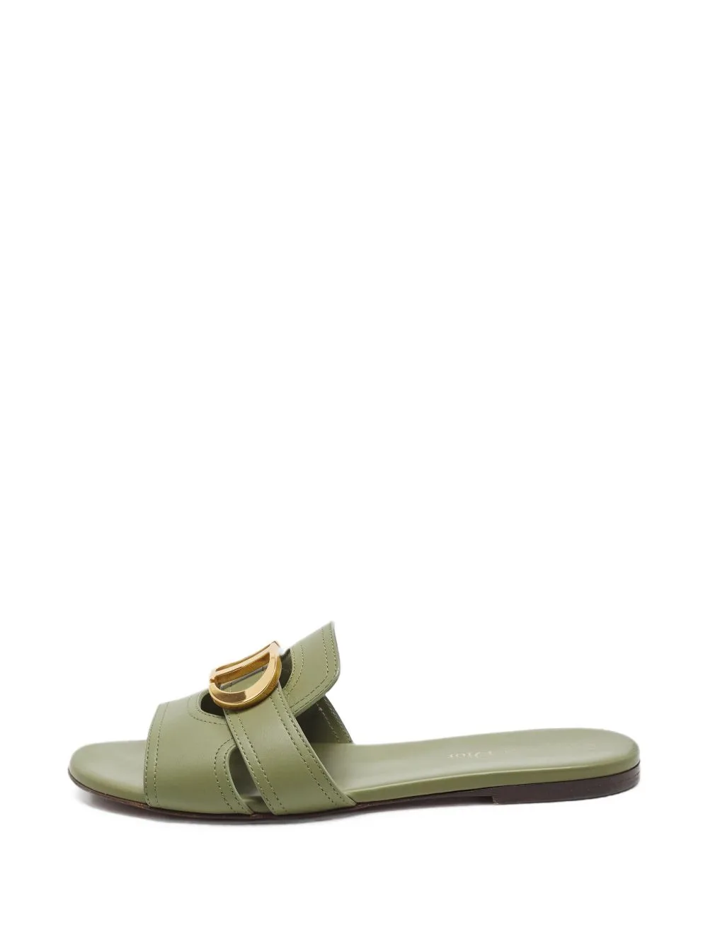30 Montaigne Leather Flat Sandals