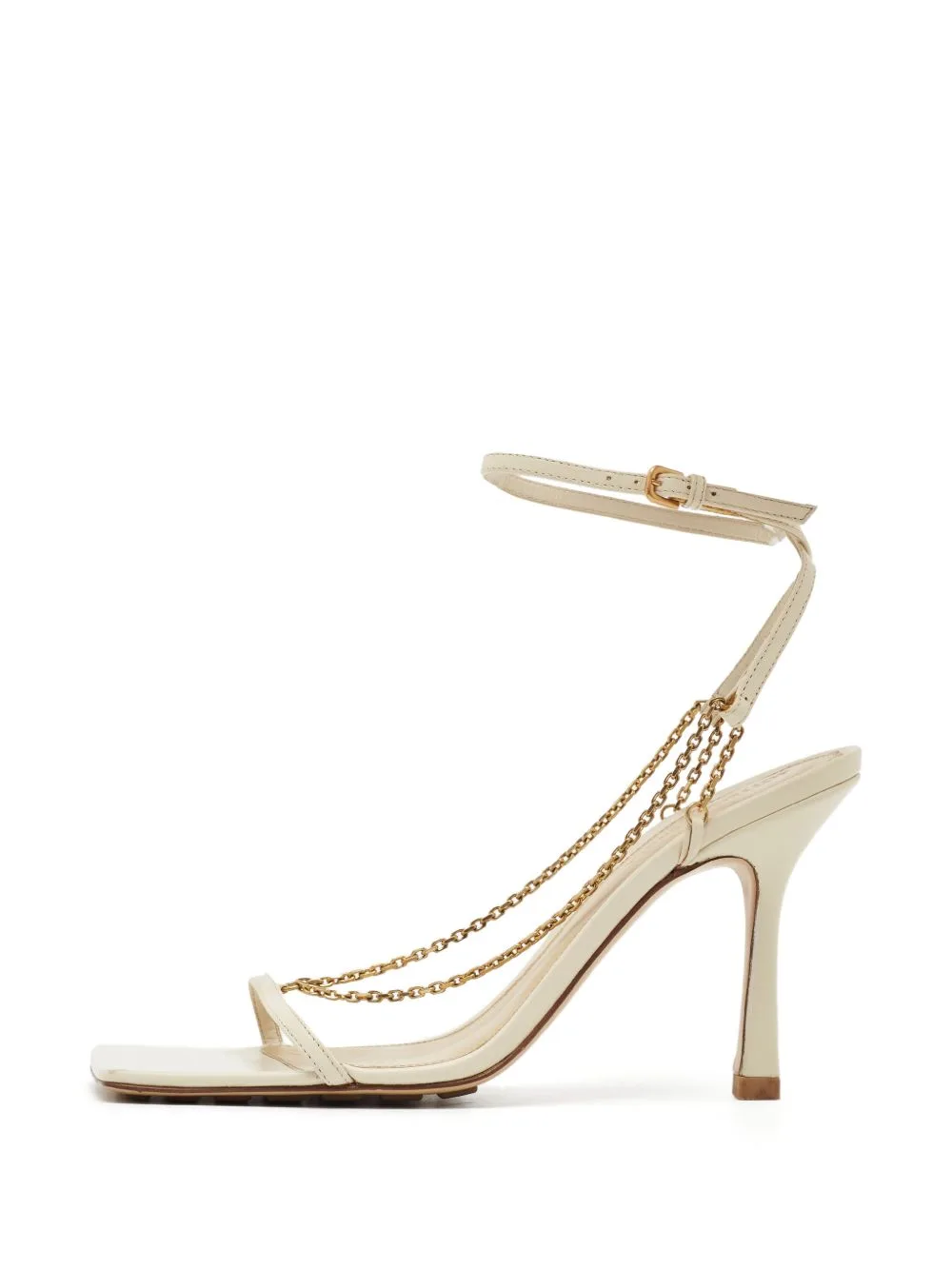 Stretch Square-Toe Sandals