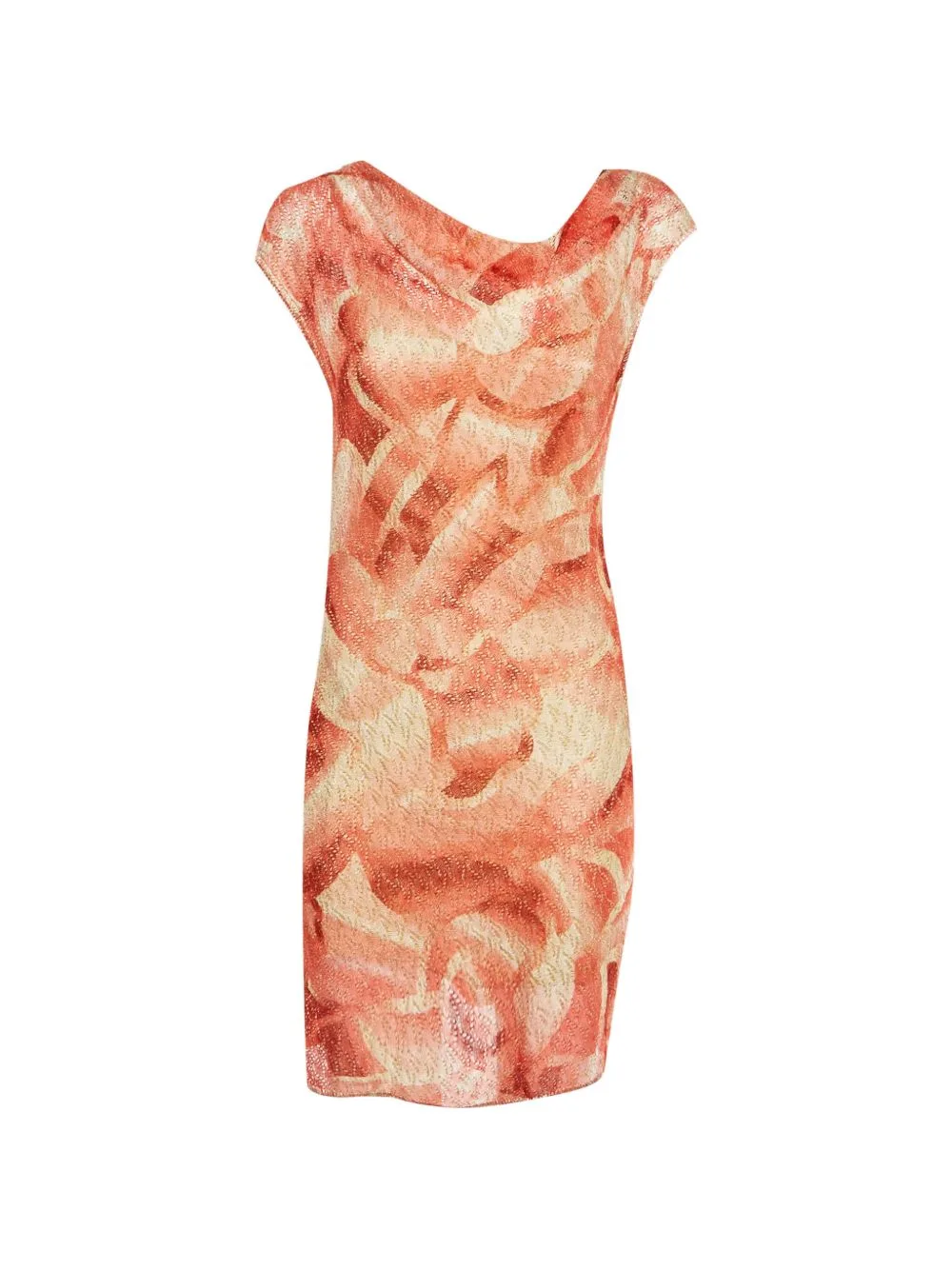 Cowl-Neck Mini Knitted Dress by Missoni Pre-Owned