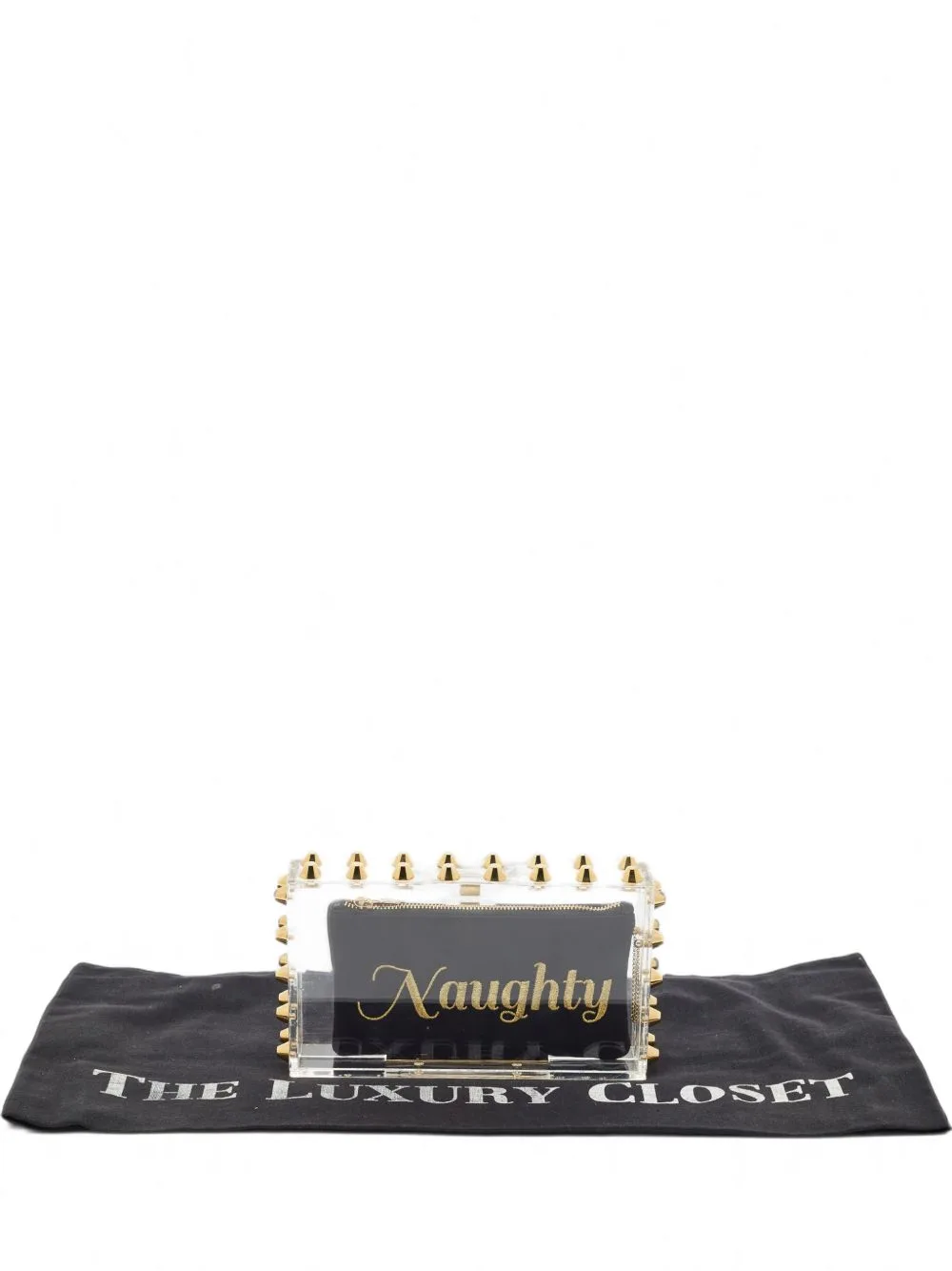 Naughty and Nice Studded Clutch Bag by Charlotte Olympia