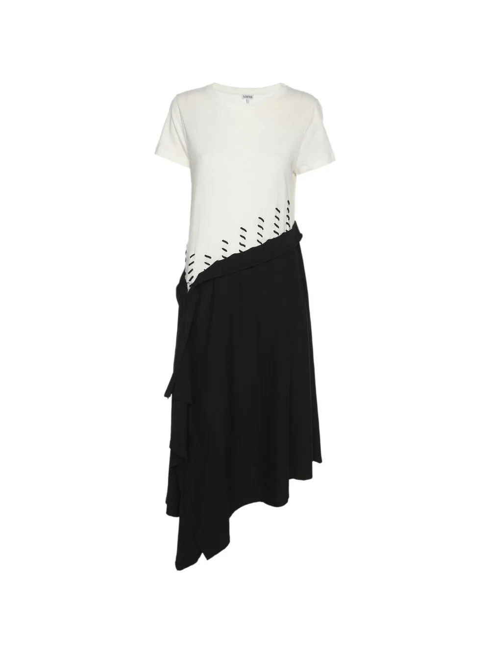 Asymmetrical Jersey Midi Dress by Loewe Pre-Owned