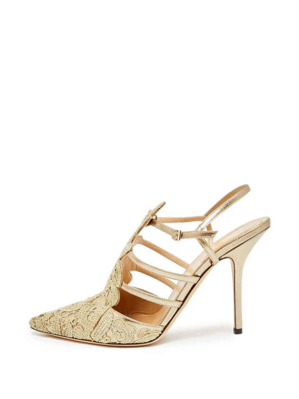 Leather Slingback Pumps