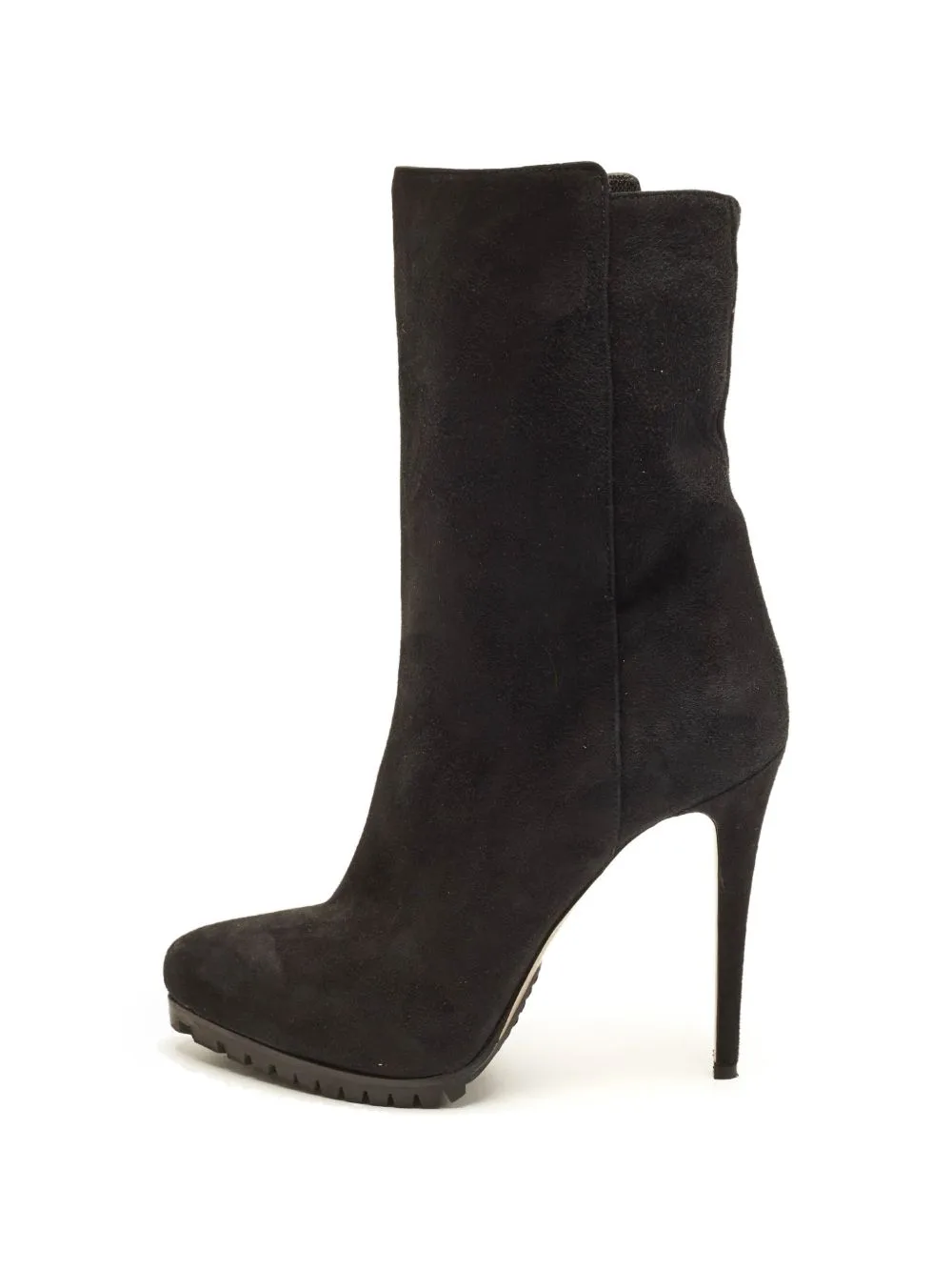 Suede Treaded-Sole Ankle Boots by Le Silla