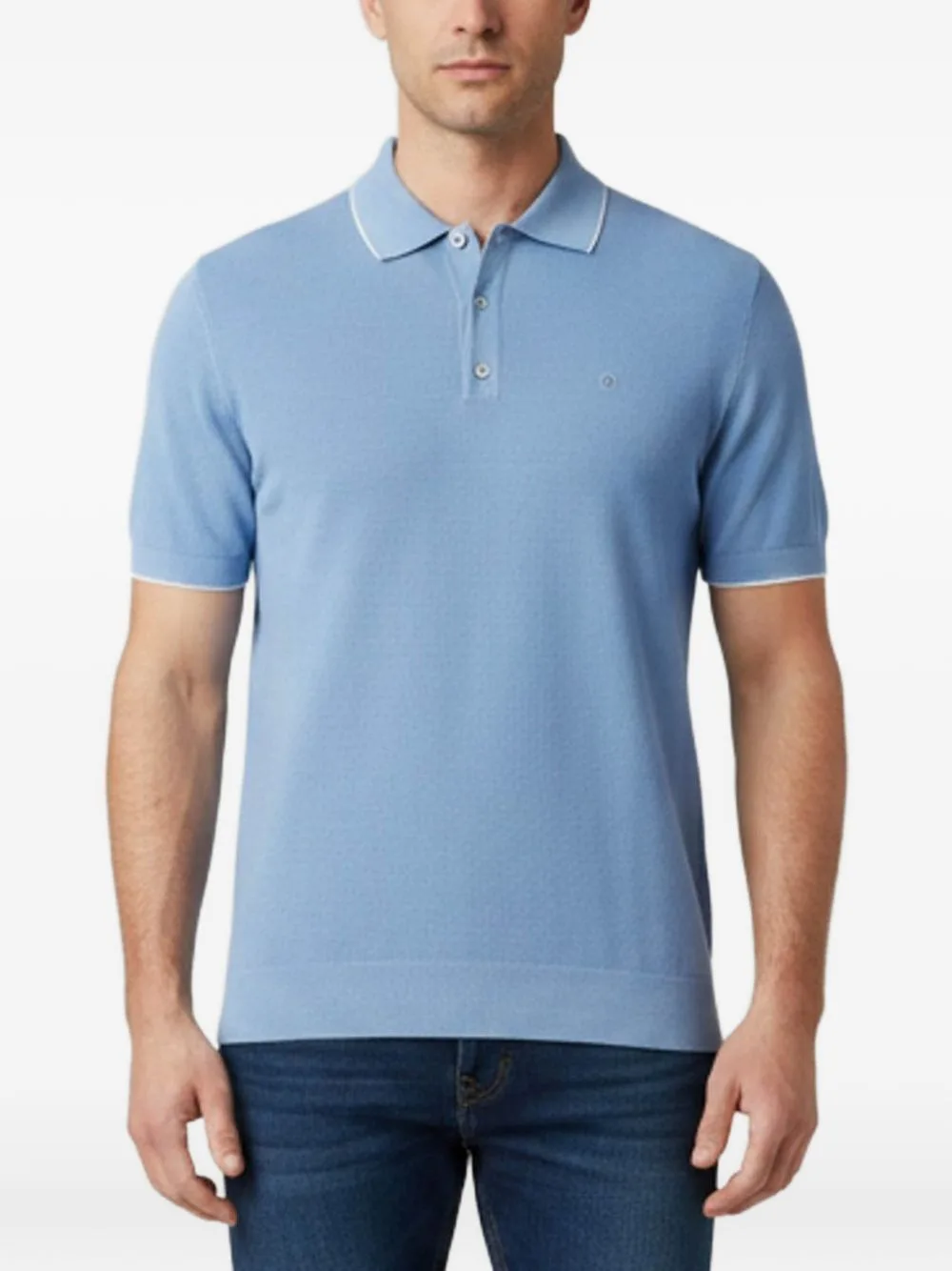 CH Pique Short-Sleeve Polo Shirt by Carolina Herrera Vintage