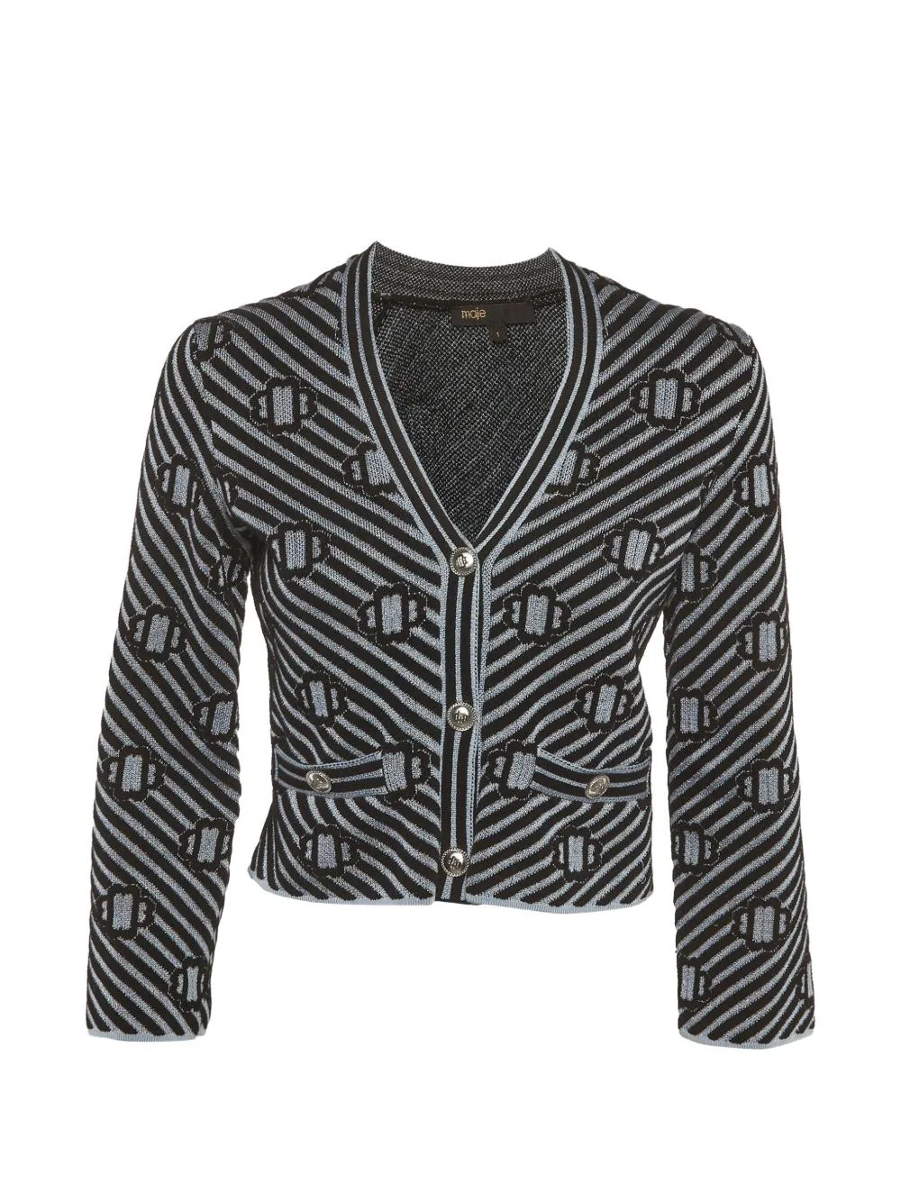 V-Neck Cardigan by Maje