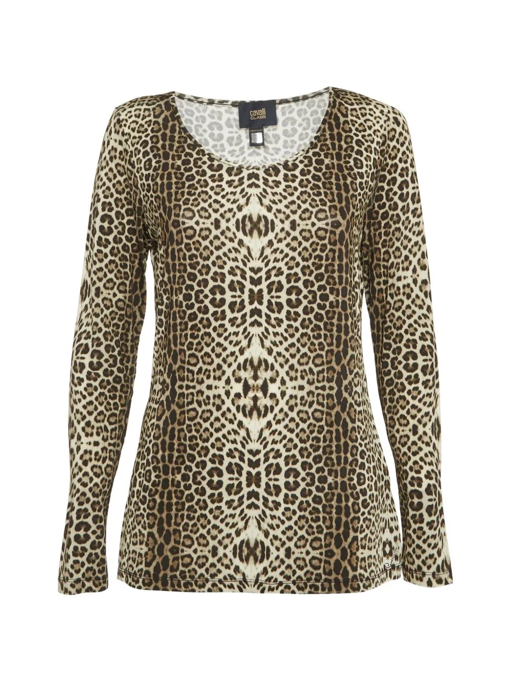 Leopard-Print Jersey Sweater by Roberto Cavalli Vintage