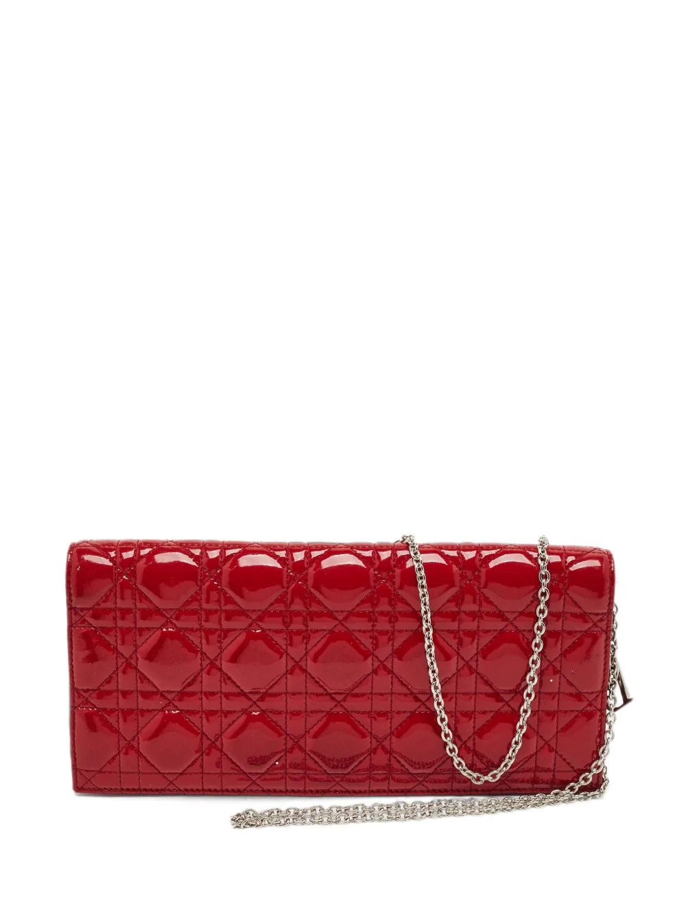 2015 Lady Dior Cannage Clutch Bag by Christian Dior Pre-Owned