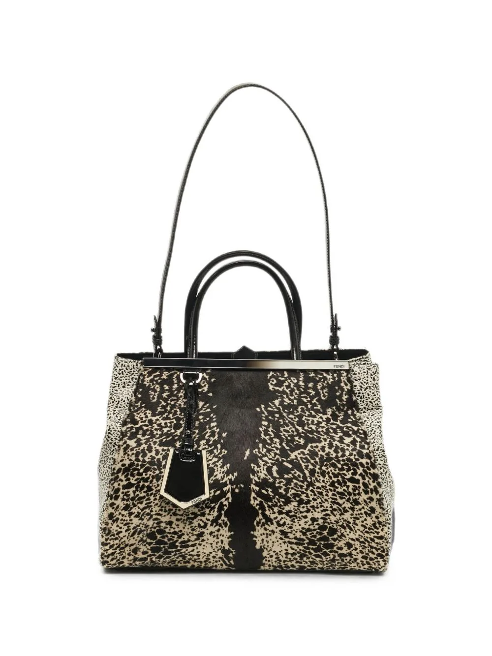 2012 Medium 2Jours Printed Tote Bag by Fendi Pre-Owned